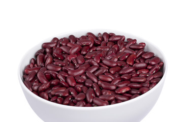 bowl with red haricot beans