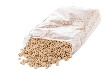 close up image of plastic of cereal