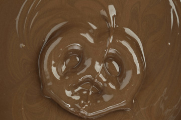 pretzel dipped in chocolate.