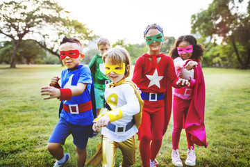 Superhero Kids Aspiration Imagination Playful Fun Concept © Rawpixel.com
