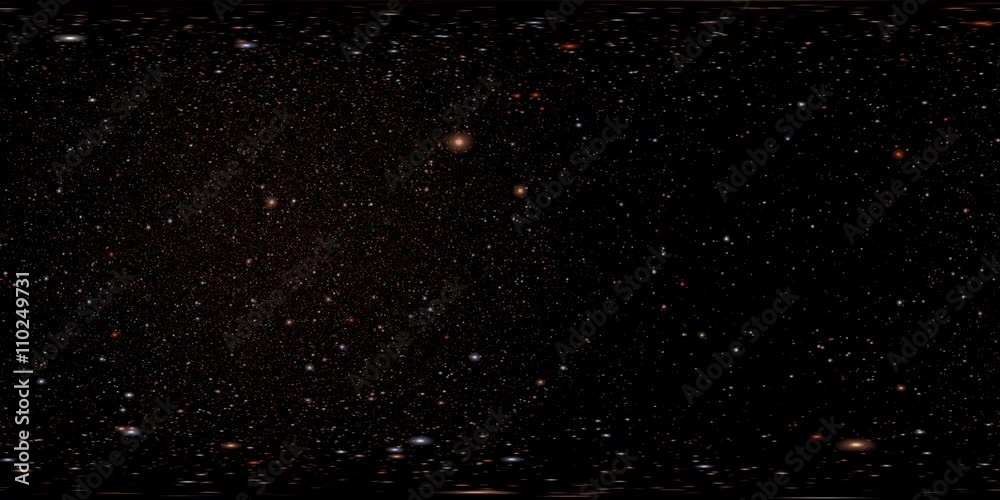 Poster 360 vr space 3003: virtual reality video of flying through star fields in space (loop). designed to 