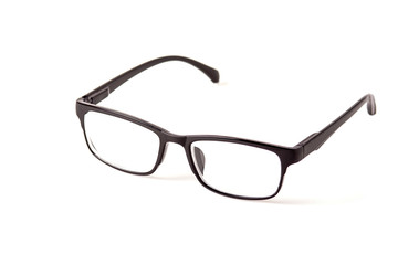 Fashion Eyeglasses isolated on white.