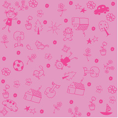 Wallapaper kids doodle art