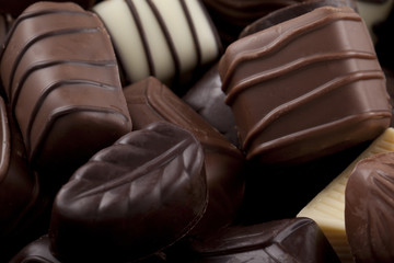 macro chocolate candies