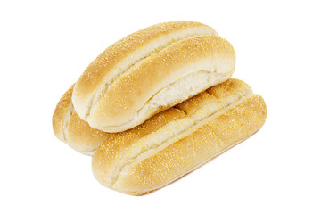 a pile of fresh bread