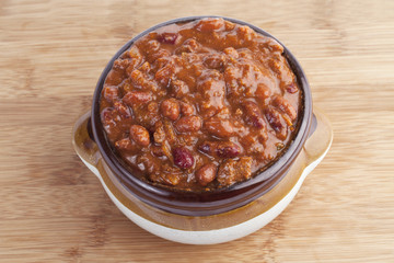 bowl of chili sauce