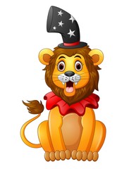 cartoon lion circus