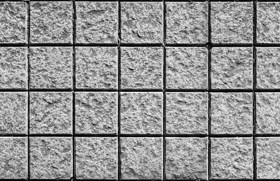 gray stone tiles background black and white