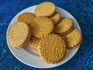 Shortbread round cookies