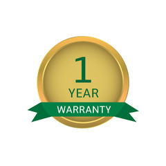 One year warranty label