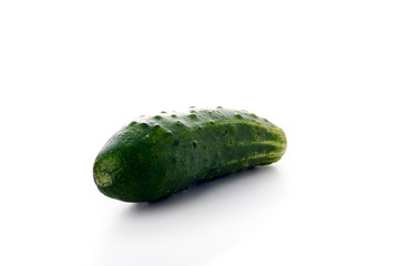 Cucumber and slices isolated