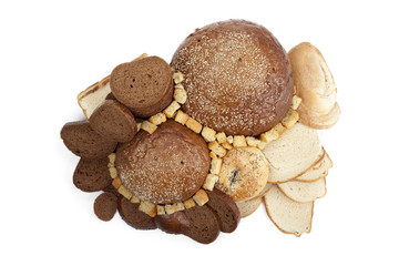 assorted pumpernickel bread