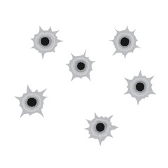 Bullet Holes. Vector