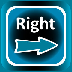 Icon white to the right