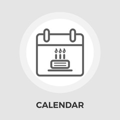 Calendar with cake