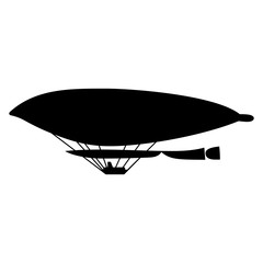 Old airship, shade picture