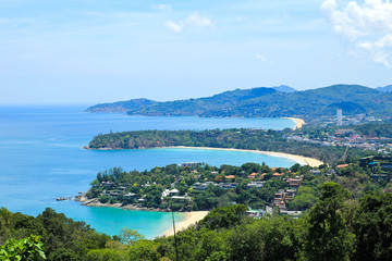 Fototapeta na wymiar Landscape of Phuket view point, Phuket South of Thailand.