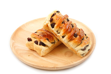 Raisin sweet Soft Bread with White Sesame Focus Selection