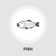 Fish vector flat icon