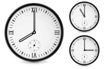 Clock. Eight, three, eleven o'clock