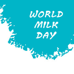 Naklejka na ściany i meble World Milk Day background