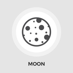 Moon flat icon
