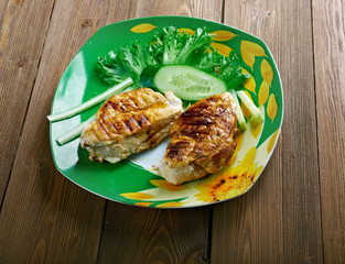 Chicken with sauce piri piri