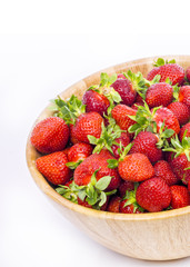 strawberry on white background