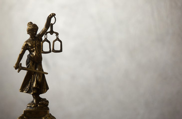 Fototapeta na wymiar Statue of justice, Law concept, 