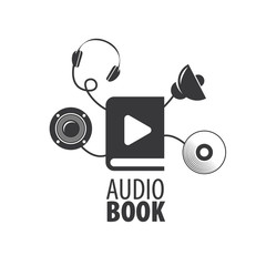 Audiobook. Vector logo template