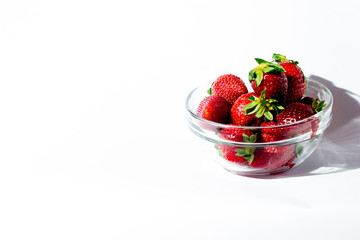 Strawberry on isolated white backgorund