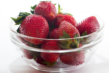 Strawberry on isolated white backgorund