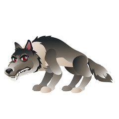 Wolf in cartoon style for your design needs