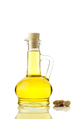 Peanut Oil / High resolution image of peanut oil on white background 