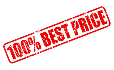 100 PERCENT BEST PRICE red stamp text