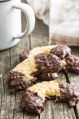 sweet dessert with chocolate