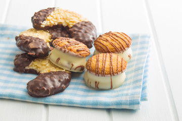 sweet dessert with chocolate