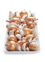 onions and garlic