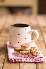 sweet dessert with chocolate