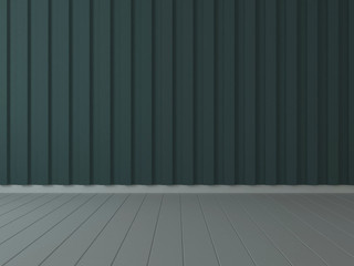 outdoor wall and floor color vintage 3d rendering