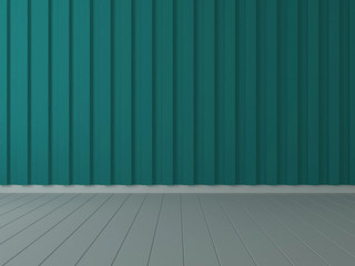 outdoor wall and floor color vintage 3d rendering