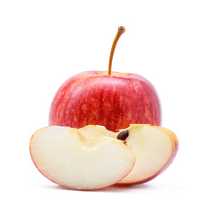 Gala apples isolate on white background