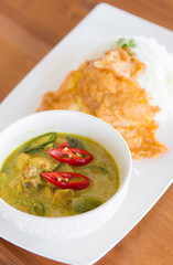 Green pork Curry , Thai cuisine