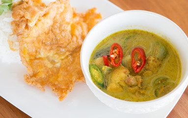 Green pork Curry , Thai cuisine