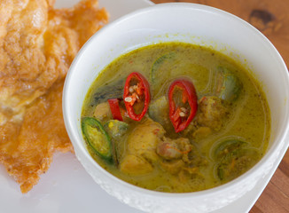 Green pork Curry , Thai cuisine