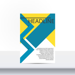 Brochure flyer design template. Leaflet cover presentation abstract flat background