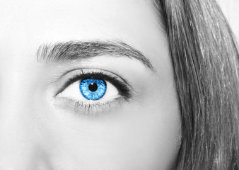 Beautiful insightful look women's eyes