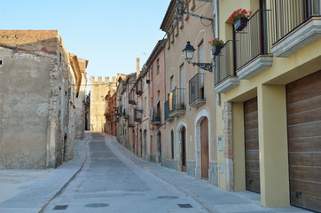 Fototapeta premium Ancient street of the Spanish town Montblanc