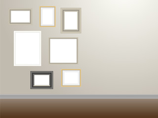 Frames on the wall