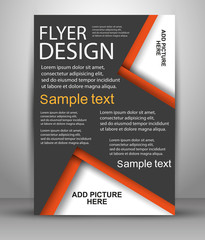 Colorful Brochure design. Flyer template for business, education, presentation, website, magazine cover. Vector eps10.